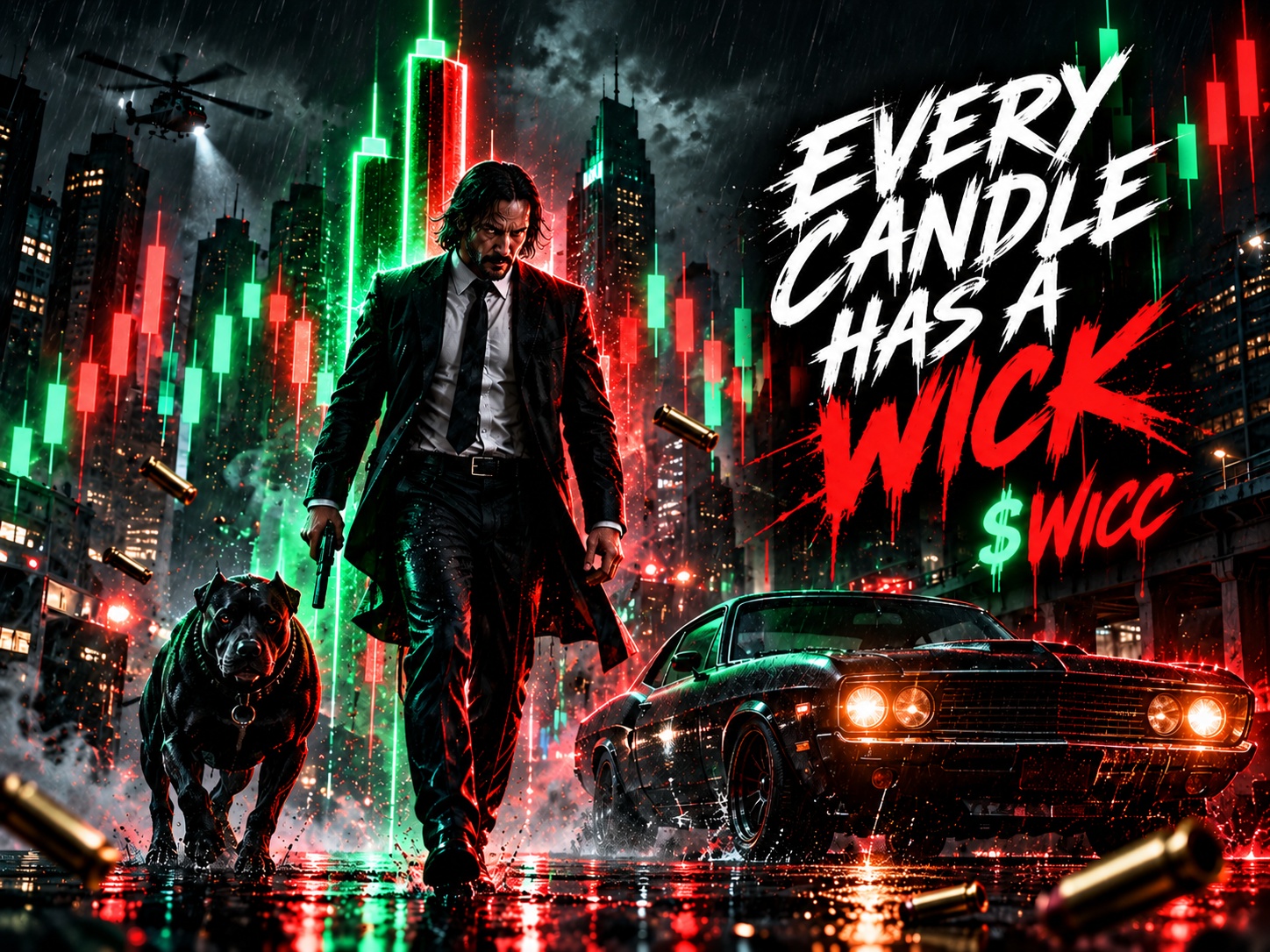 Every candle has a wick city artwork